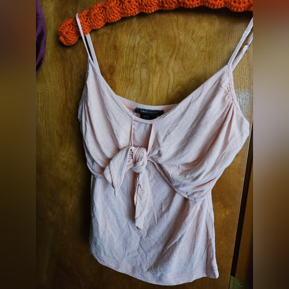 BCBG Pink Spaghetti Strap Top🌸Worn Once♡